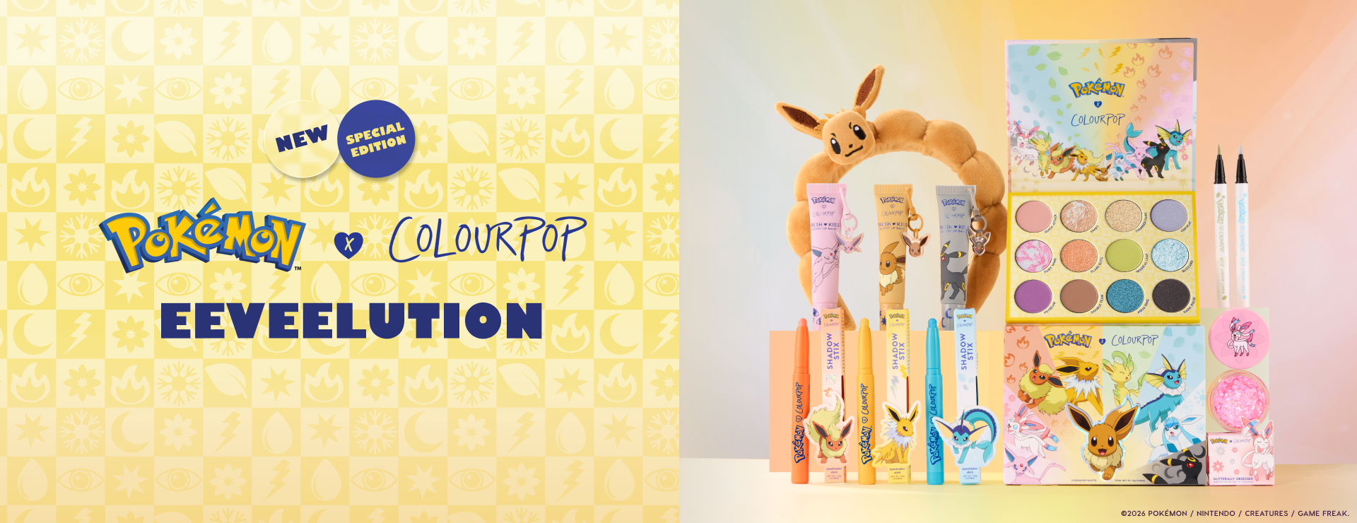 Pokémon Eeveelution makeup collection